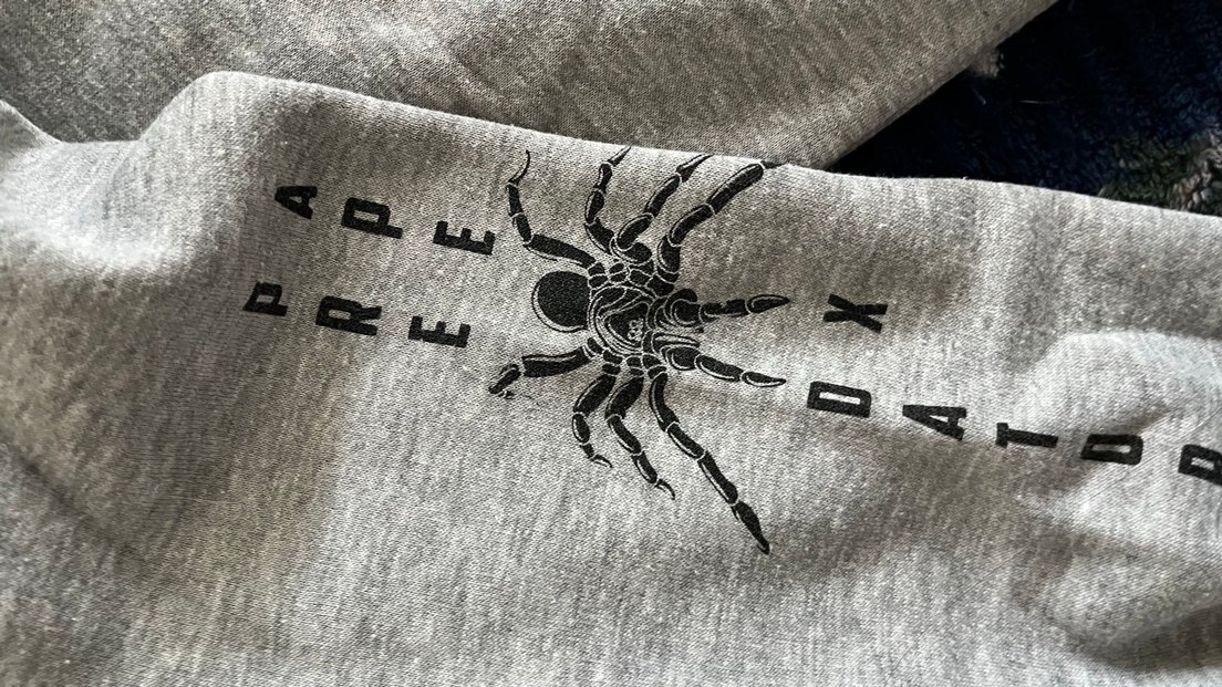 Gri Rock Punk Erkek Sweatshirt - Görsel 2