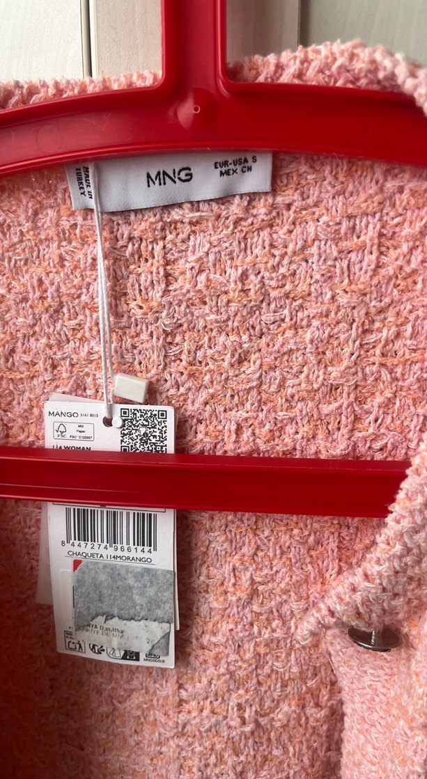 Pembe Mini Örgü Kadın Kazak - Görsel 3