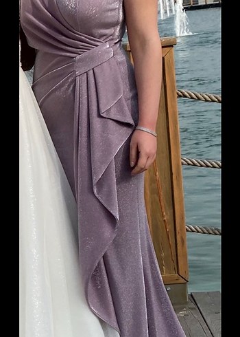Lila renk abiye 40 beden - Görsel 3
