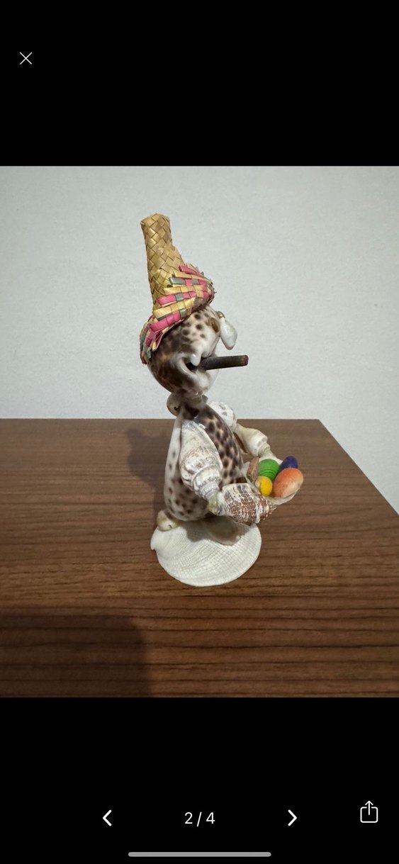 Deniz kabuk adam dekoratif biblo - Görsel 2