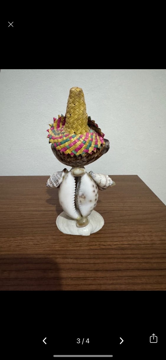 Deniz kabuk adam dekoratif biblo - Görsel 3