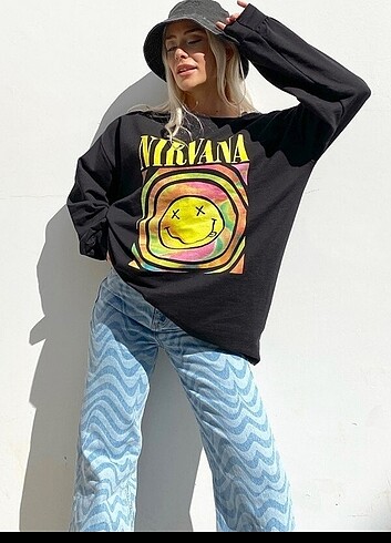 Nirvana oversize sweatshirt