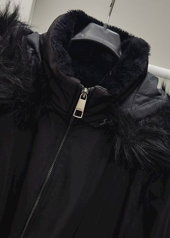 Siyah  Kadın Mont - Görsel 3