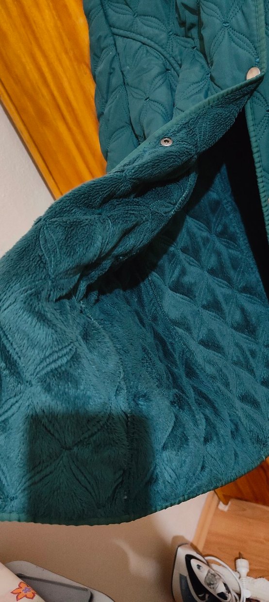 Kadın Yeşil  Mont Midi Boy - Görsel 3