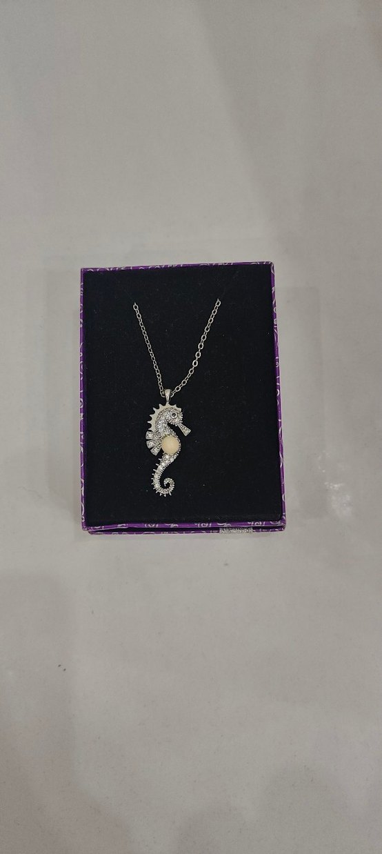 Denizatı Figürlü Lületaşlı Kolye - Görsel 2