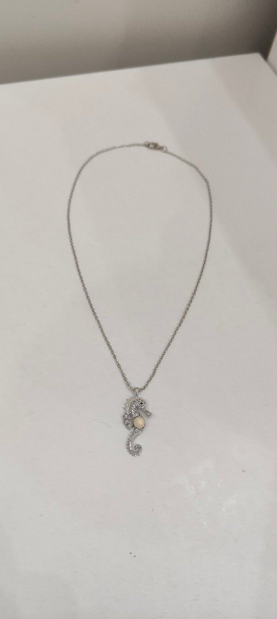 Denizatı Figürlü Lületaşlı Kolye - Görsel 3