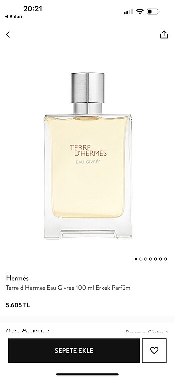 Hermes Terre D?Hermes Erkek Parfümü