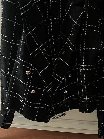 m Beden Siyah Kısa Blazer Ceket