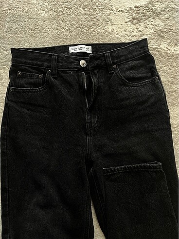 s Beden Pull & Bear Siyah Kot Pantolon