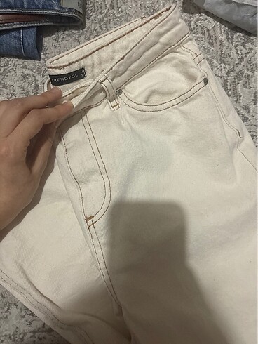Trendyol & Milla Trendyolmilla ekru jean