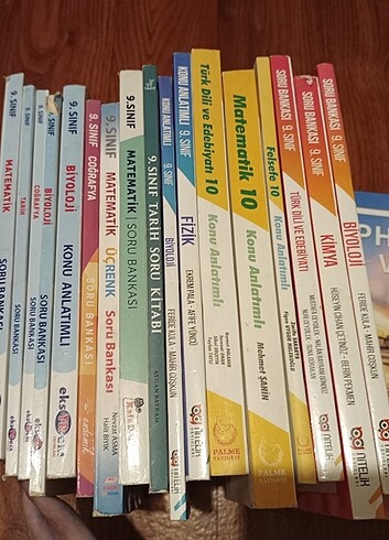 9 ve 10. Sınıf test kitapları 