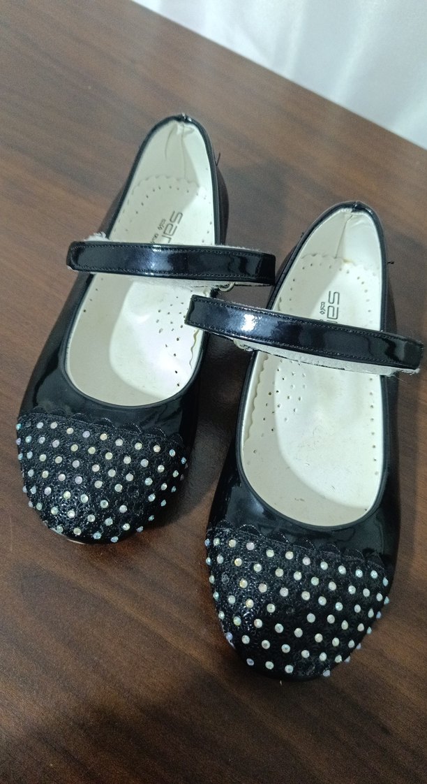 Parlak Siyah incili  Babet Ayakkabı - Görsel 2