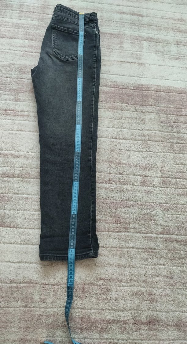 Antrasit Kadın Denim Pantolon - Görsel 5