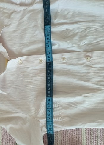 Düğmeli Uçuk Pembe Pastel Tonda Kadın Gömlek - Görsel 5