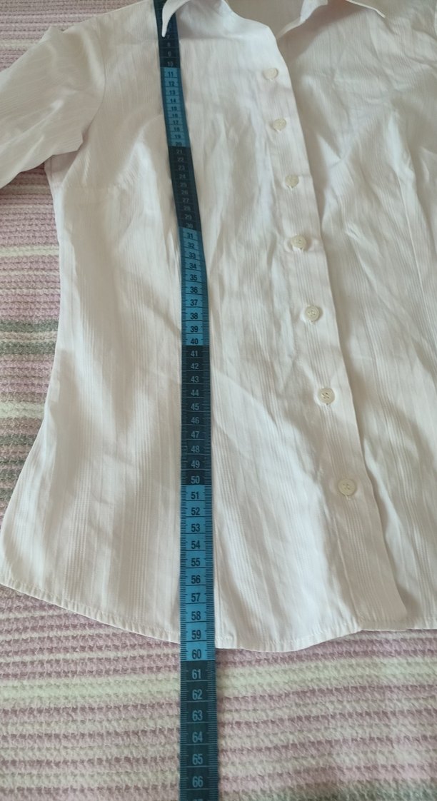 Düğmeli Uçuk Pembe Pastel Tonda Kadın Gömlek - Görsel 4