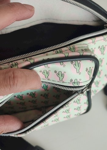 Kaktüs Baskılı Kadın Bel Çantası - Görsel 4