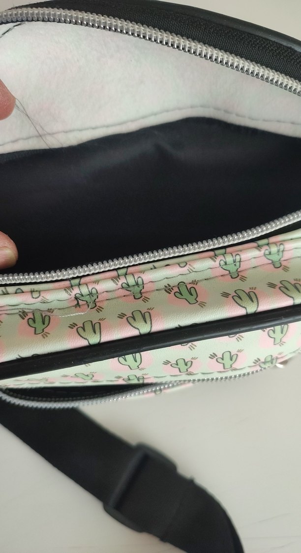 Kaktüs Baskılı Kadın Bel Çantası - Görsel 3