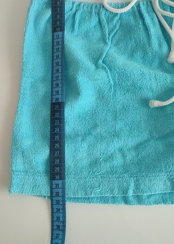 Turkuaz Kadın Havlu Şort - Görsel 3