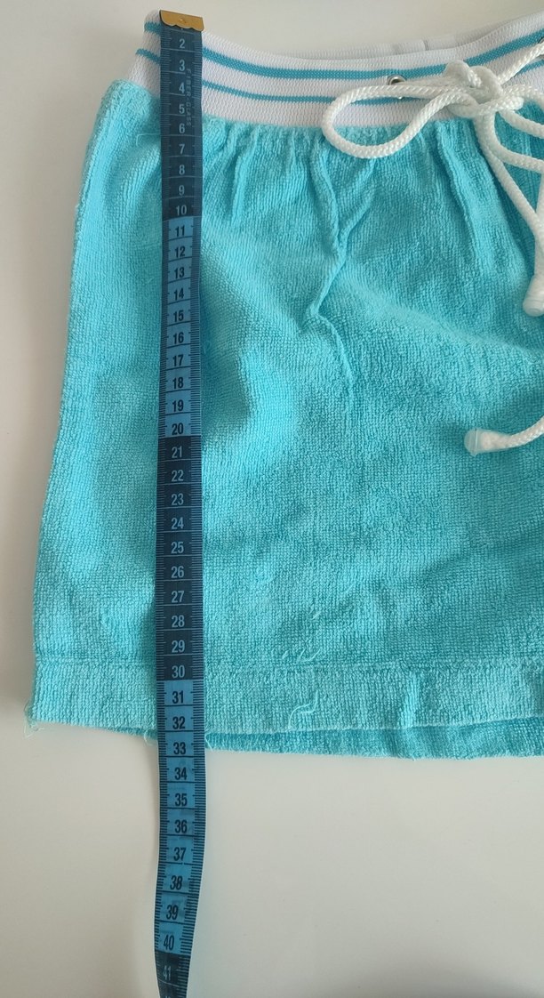 Turkuaz Kadın Havlu Şort - Görsel 3