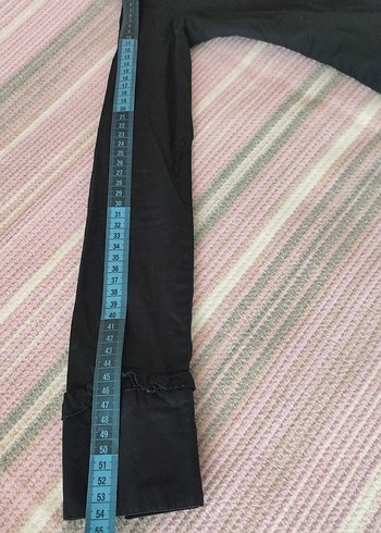 Düğmeli Siyah Uzun Kollu Gömlek - Görsel 5