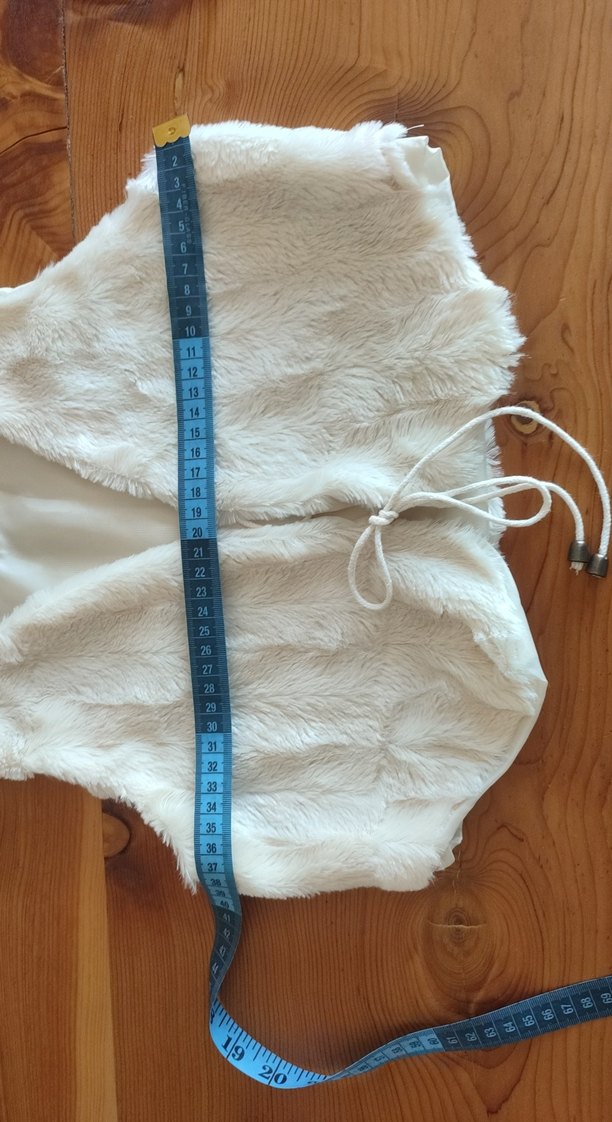 Beyaz Kürklü Bohem Kız Çocuk Yelek - Görsel 5