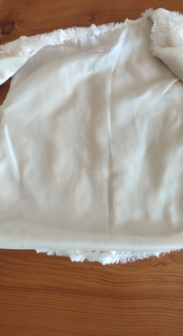 Beyaz Kürklü Bohem Kız Çocuk Yelek - Görsel 3