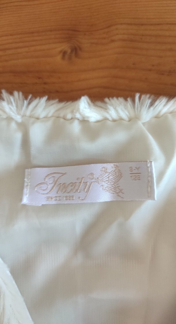 Beyaz Kürklü Bohem Kız Çocuk Yelek - Görsel 2