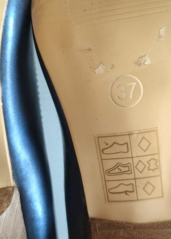 Mavi Parlak Kadın Stiletto - Görsel 6