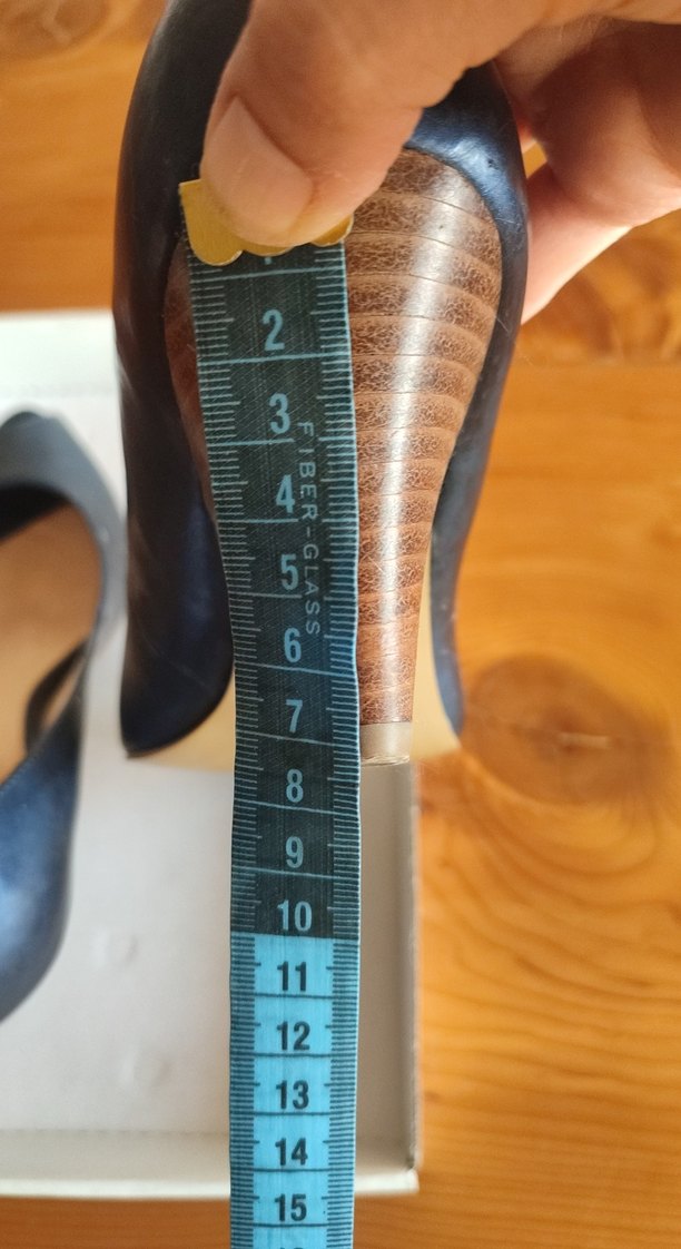 Mavi Parlak Kadın Stiletto - Görsel 4