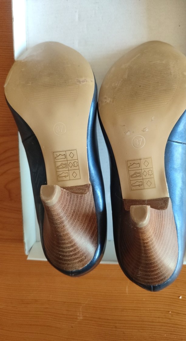 Mavi Parlak Kadın Stiletto - Görsel 5