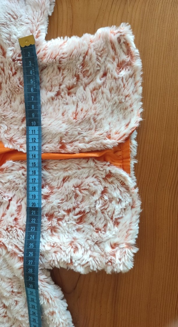 Kız Çocuk Beyaz Turuncu Tüylü Bolero - Görsel 5