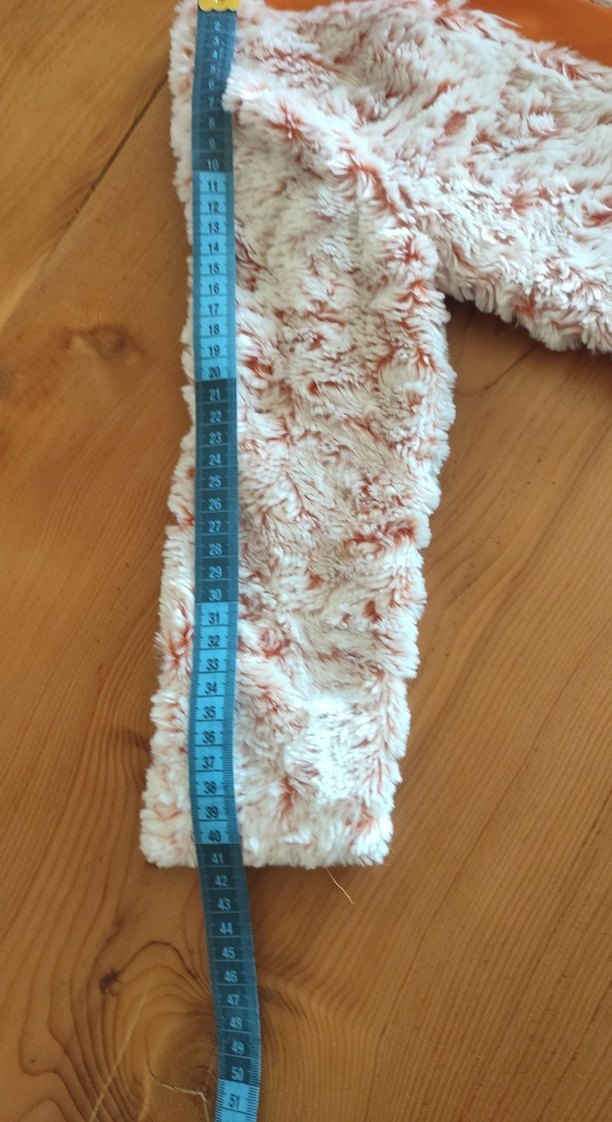 Kız Çocuk Beyaz Turuncu Tüylü Bolero - Görsel 3