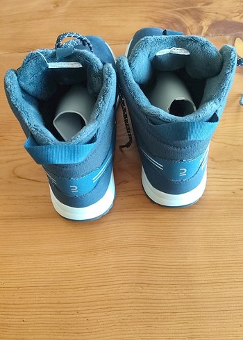 Decathlon Su Geçirmez Outdoor Deri Kar Botu - Lacivert