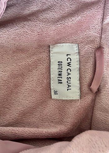 Pembe Suni Kürklü Mont - Görsel 3