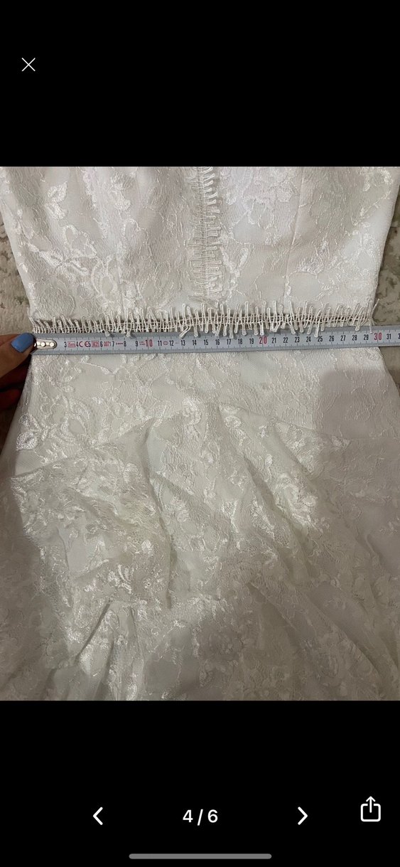 Bohem Beyaz dış çekim elbise - Görsel 4