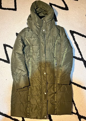 Kadın uzun şişme Mont - Görsel 2