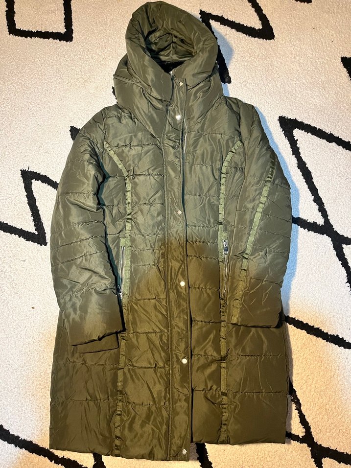 Kadın uzun şişme Mont - Görsel 2