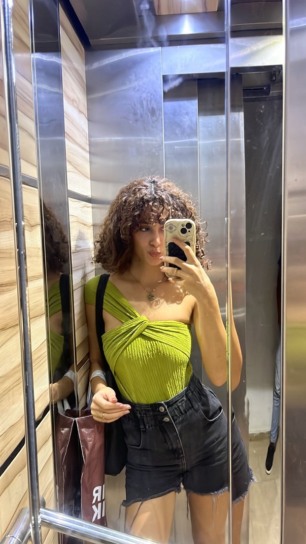 Tek omuz bluz - Görsel 2