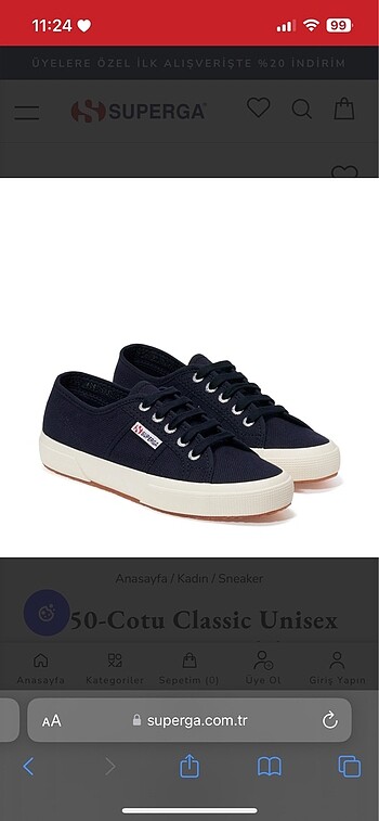 Superga Superga Cotu Classic Spor Ayakkabı