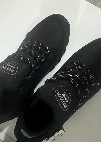 Erkek Siyah Kamuflaj Bağcıklı Biker scooter Outdoor Ayakkabı - Görsel 5