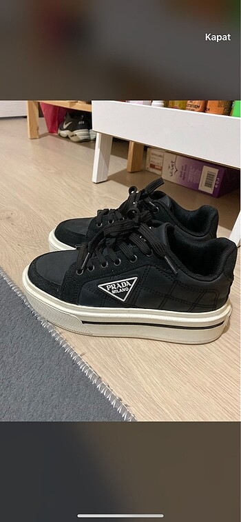 Prada Prada yüksek taban spor ayakkabı