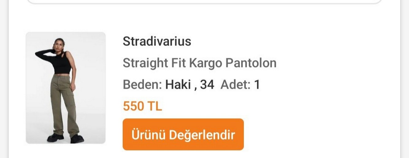 Stradivarius Kargo Pantolon - Görsel 2