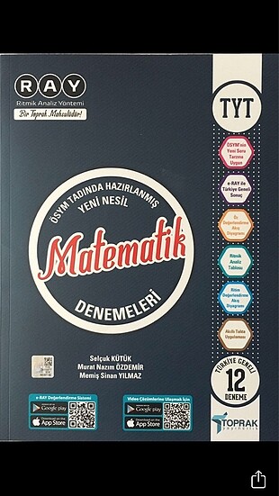 Tyt Matematik Toprak yayınları Denemesi