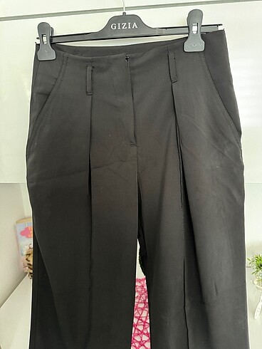 36 Beden siyah Renk Koton kumaş pantolon