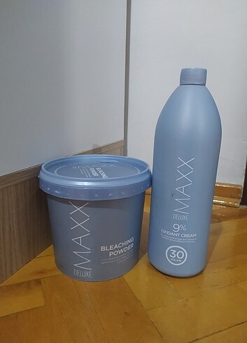 Maxx Deluxe Saç Açıcı Oksidan + Toz 30 Vol 1L 1 Kg