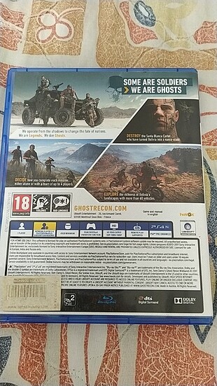  Beden PS4 ghost recon wildlands 1 hafta kullanıldı acil satilik