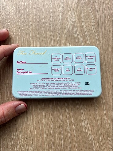 Beden Renk Too faced far paleti