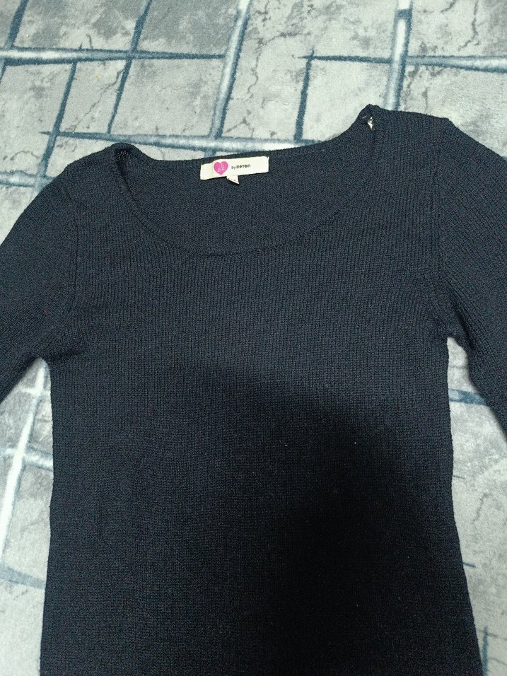 Siyah Kadın Triko Elbise - Görsel 2