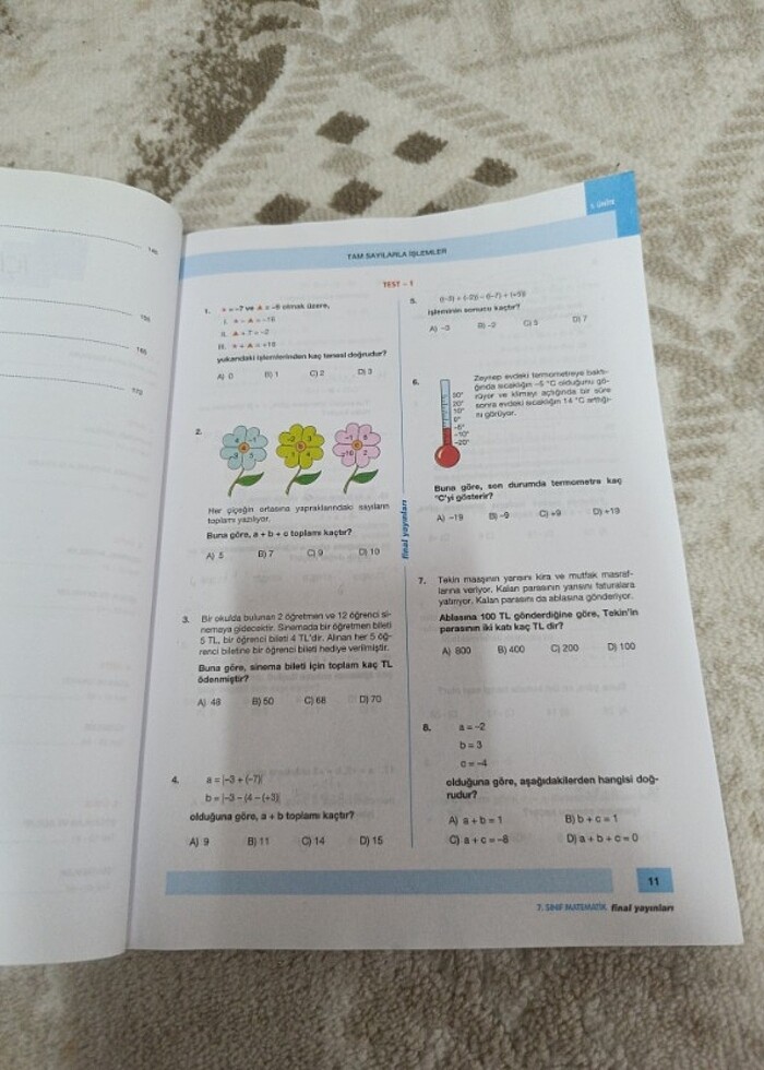 Final Yayınları 5. Sınıf Matematik Soru Bankası - Görsel 4