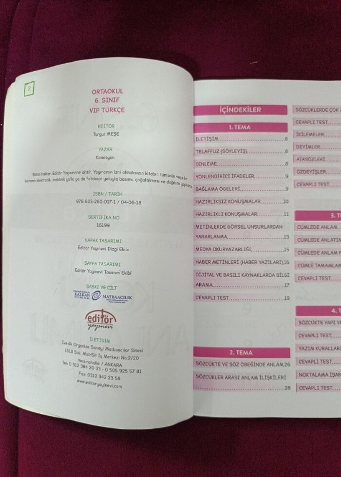 6. Sınıf VIP Türkçe Konu Anlatımlı - Görsel 2